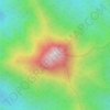 Gunung Yong Yapの地形図、標高、地勢