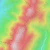 飞来峰の地形図、標高、地勢