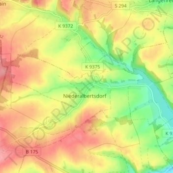 Kleinrußdorfの地形図、標高、地勢