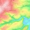 Valgosseの地形図、標高、地勢