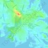 Annapolis Neckの地形図、標高、地勢