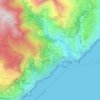 Pogerolaの地形図、標高、地勢