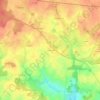La Coussaieの地形図、標高、地勢