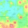 Zamoraの地形図、標高、地勢
