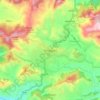 Pithoragarhの地形図、標高、地勢