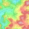 Höbenbachの地形図、標高、地勢