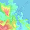 Port d'Addaiaの地形図、標高、地勢