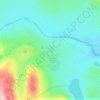 Esrange Space Centerの地形図、標高、地勢