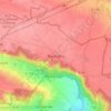 Roussignyの地形図、標高、地勢