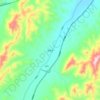 北炉乡の地形図、標高、地勢