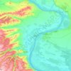 ヴィディンの地形図、標高、地勢