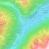 Mildersの地形図、標高、地勢