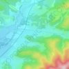 Herbaupaireの地形図、標高、地勢