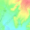 Vergelesの地形図、標高、地勢