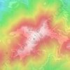 Monte Gambarognoの地形図、標高、地勢