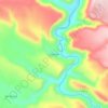El Capulanの地形図、標高、地勢