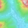 Taibon Agordino - Taibonの地形図、標高、地勢