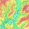 Weppelerの地形図、標高、地勢