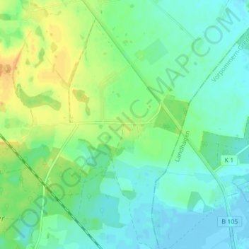 Kirchdorfの地形図、標高、地勢
