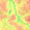 La Richardièreの地形図、標高、地勢