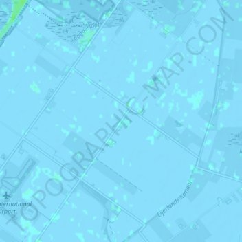 Midden-Eierlandの地形図、標高、地勢