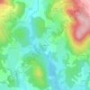 Merlonneの地形図、標高、地勢