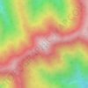 1839峰の地形図、標高、地勢