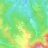 Mas des Colominesの地形図、標高、地勢