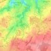 Malfosの地形図、標高、地勢