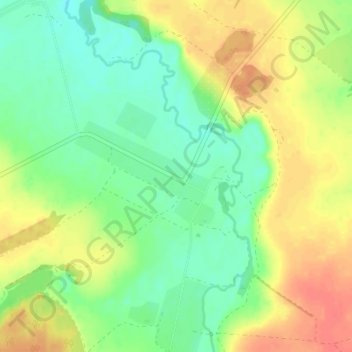 Pal’nyyeの地形図、標高、地勢