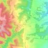 Oakdaleの地形図、標高、地勢