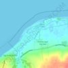 Flaxleyの地形図、標高、地勢