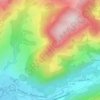 Haut du Comteの地形図、標高、地勢