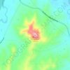 Mount Sugarloafの地形図、標高、地勢