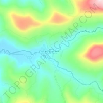 Alto Rolantinhoの地形図、標高、地勢