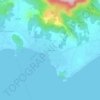 บ้านทองกรูดの地形図、標高、地勢