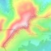 Warscheneckの地形図、標高、地勢