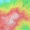 Cerro Vueltasの地形図、標高、地勢