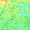 大高舍村の地形図、標高、地勢