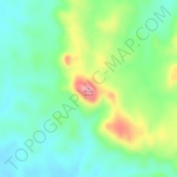 Mount Beautyの地形図、標高、地勢