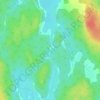 Loon Lake Channelの地形図、標高、地勢