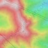 谷川岳 オキノ耳の地形図、標高、地勢