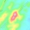 Buck Hillの地形図、標高、地勢
