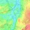 Shawsheen Villageの地形図、標高、地勢