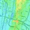 茶臼山の地形図、標高、地勢