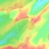 La Verpillèreの地形図、標高、地勢
