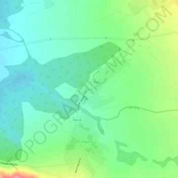 Fazilの地形図、標高、地勢