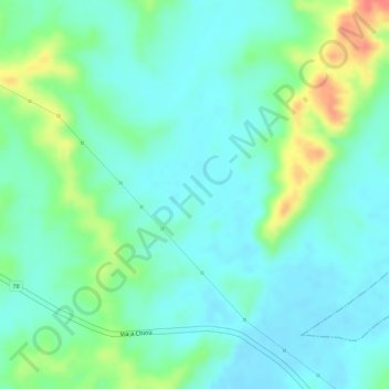 San Franciscoの地形図、標高、地勢