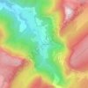 La Verrerieの地形図、標高、地勢
