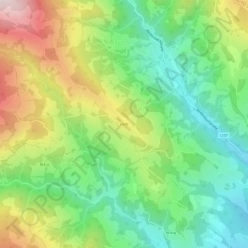 Forstの地形図、標高、地勢